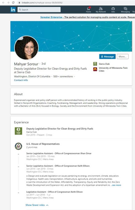 13)Now let’s focus on  @NIACouncil’s influence in the U.S. Congress.Meet  @mahyarsorour, Senior Legislative Assistant to  @Ilhan.Sorour was a candidate for NIAC Action's leadership board back in July.