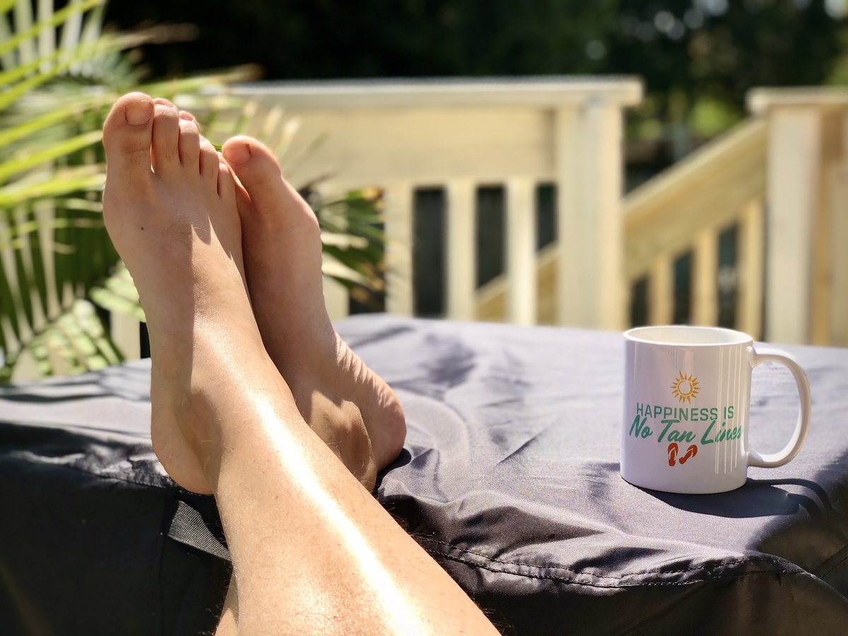 Happy #worknakedwednesday everyone! Watching a webinar from the deck, sipping some coffee from my @HauloverBeachFL mug! #normalisingnaturism