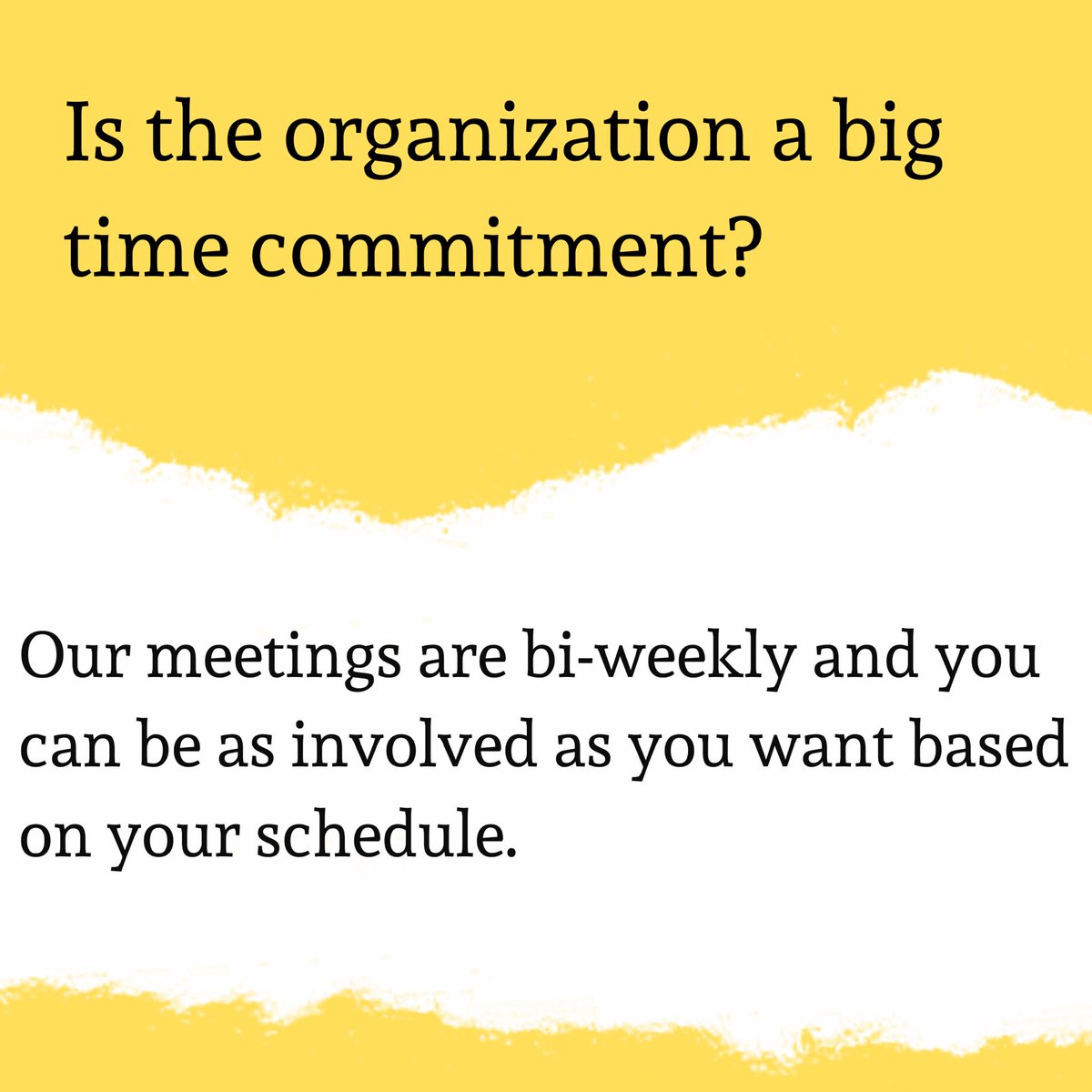 Thinking of joining our organization? Here are some questions answered that you may have. Leave any other questions below!