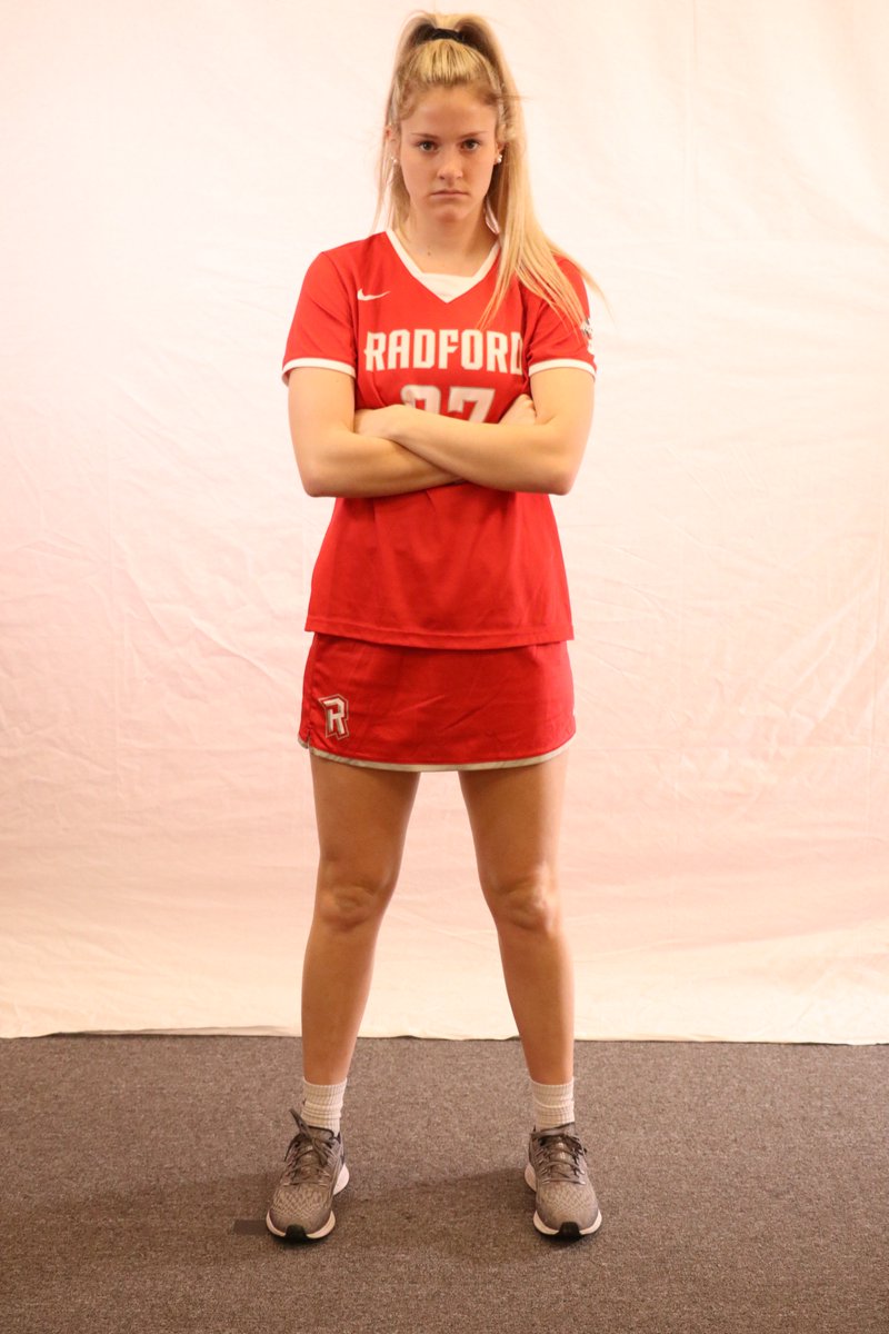 RadfordWLAX's tweet photo. #StatCheck, only two of them? 

No problem, these juniors were active this season! 

• 18 games played this season
• 17 starts
• 23 ground balls 
• 10 caused turnovers
• 21 shots on goal
• 32 shots

#RiseAndDefend x #BigSouthLAX https://t.co/ftzgYSbwpl