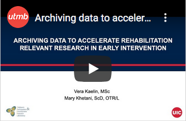 View a presentation about past  #CLDR data sharing pilot project, "Archiving data to accelerate rehabilitation relevant research in early intervention" by Vera Kaelin, MScOT https://utmb.edu/cldr/education-training/events-internal/annual-meeting-2020#kaelin