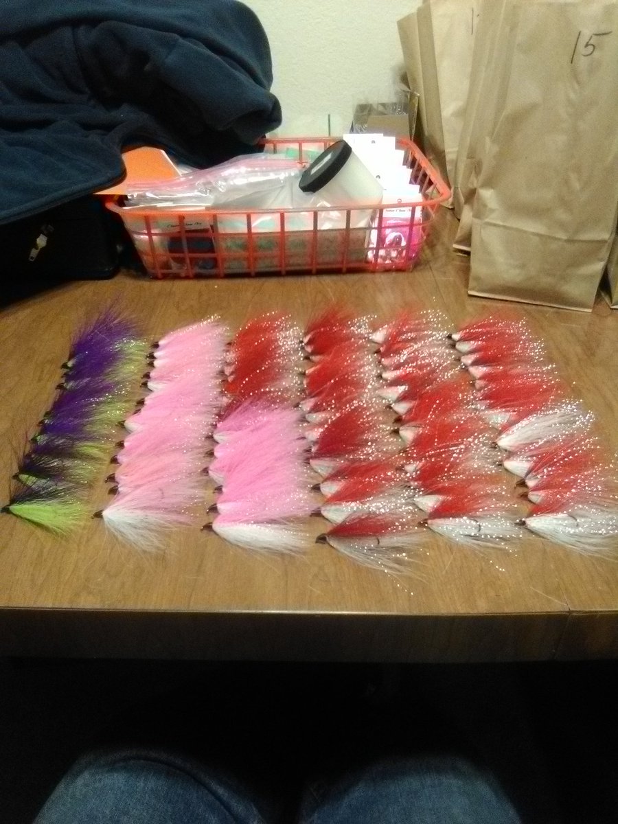 Many orders of deer hair streamers flying out the door the last couple of weeks!