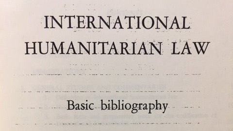 Last but not least, he was the one who came up with the idea of an IHL bibliography, first published in 1979 as a basic bibliography that quickly sold out.