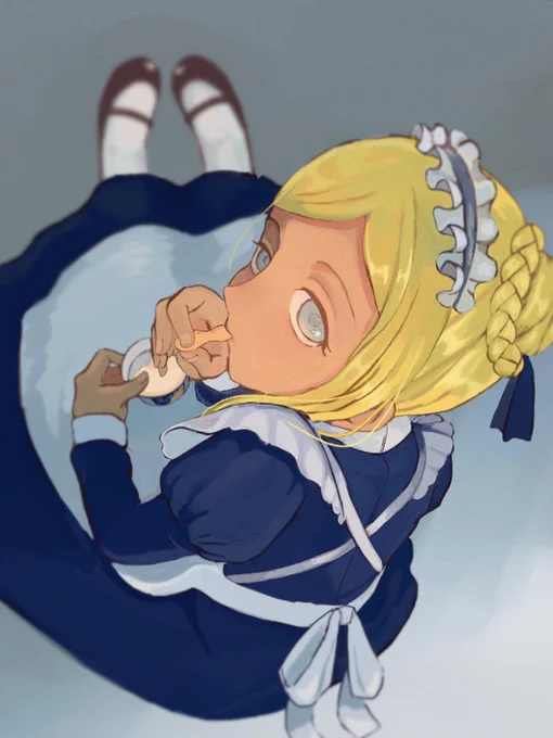 メイドライラさんのアイス休憩 

メイドの日にあげたかったー!
#ライラさんにアイスとボイスを 
