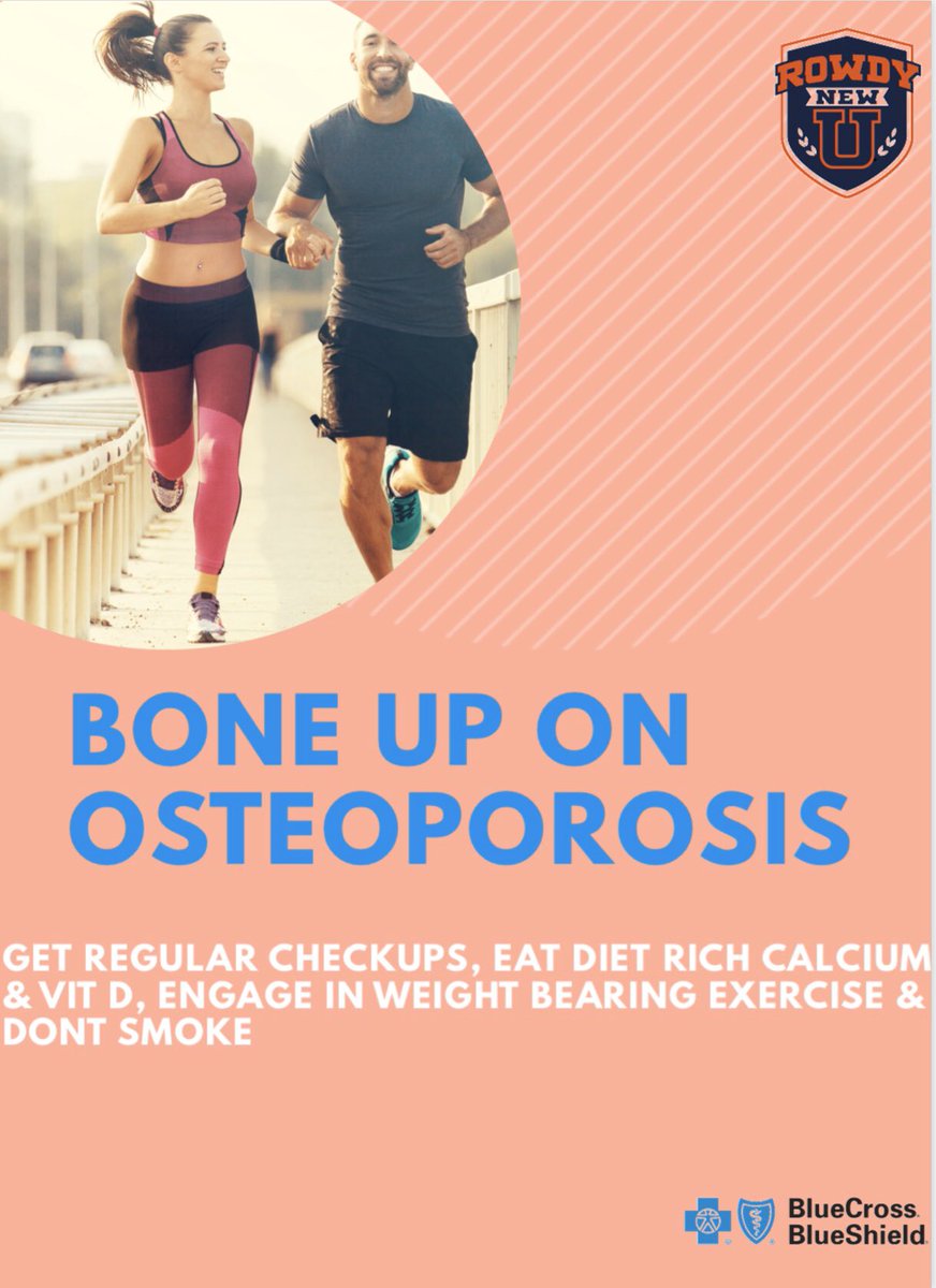 RowdyNewU's tweet photo. Keep your body moving to help prevent osteoporosis. https://t.co/XKE8yCj9I1