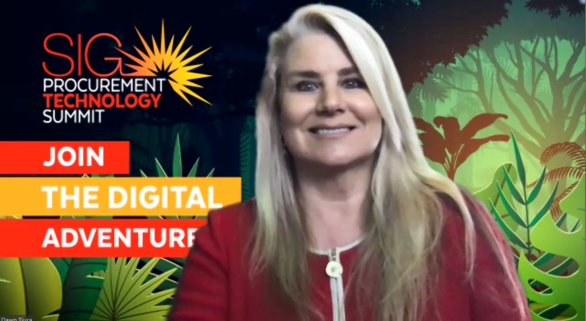 We are live for day 3 of the Procurement Technology Summit with <a href="/DawnSIG/">Dawn Tiura</a> for our morning kickoff! #SIGventure
