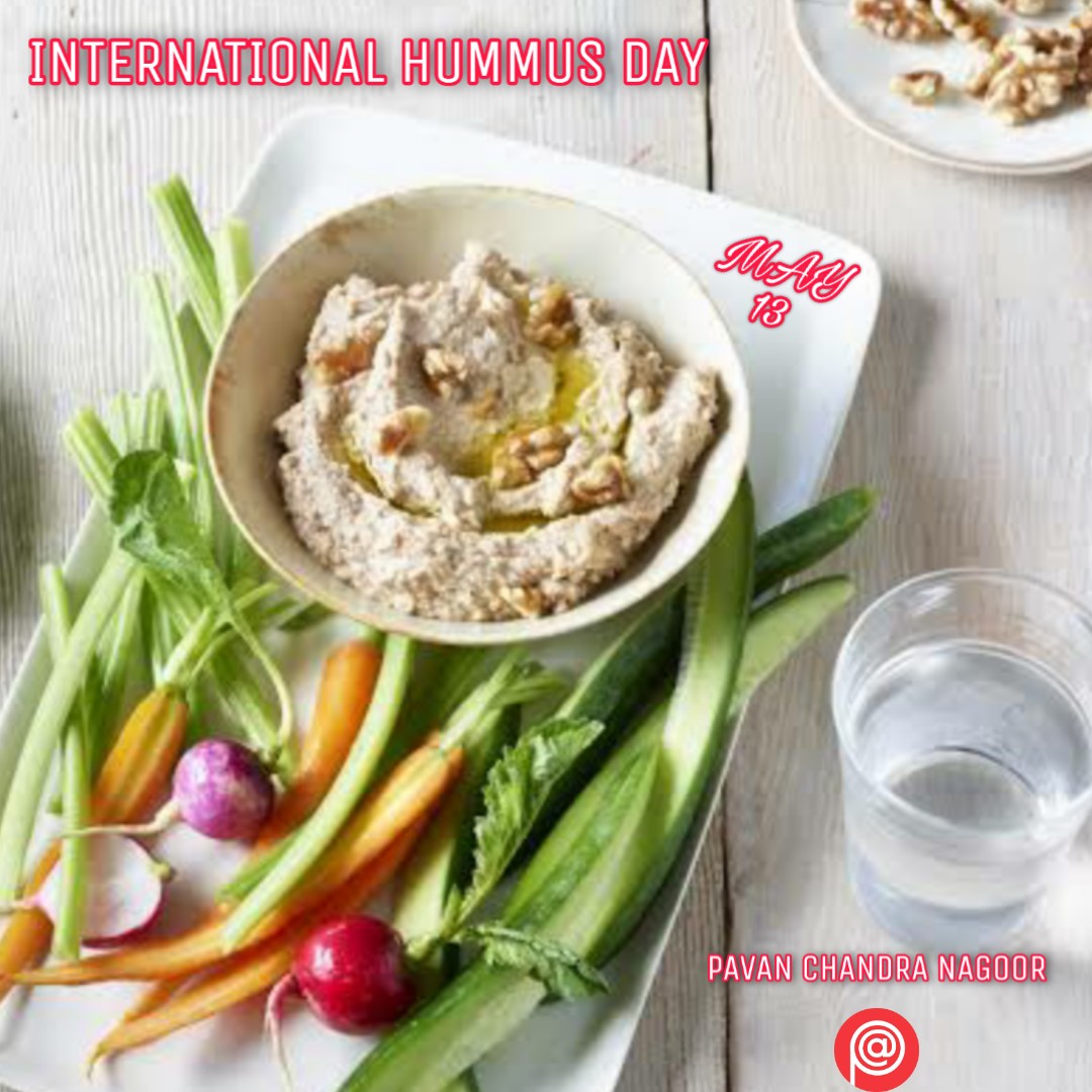 All food lovers
Wishing you a #HappyHummusDay 😋 #HummusDay #Hummus #PavanChandraNagoor #Pa1 #Pavan