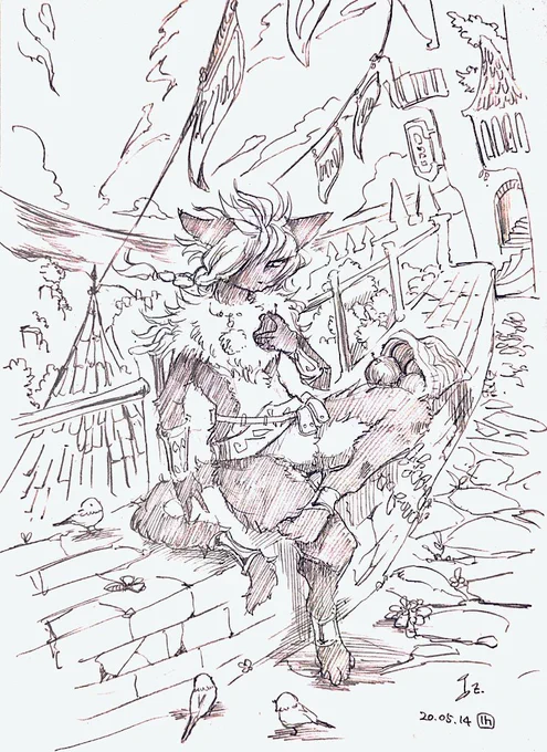 なんちゃって街並み #きょうの休憩絵 