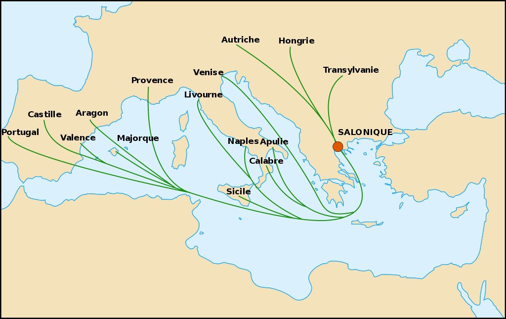 It is no coincidence that many of them that were persecuted during the medieval period settled in the Ottoman empire. From 1550 to 1912 they were 40-50% (!) of Salonika's population (modern day Thessaloniki), hence why it used to be called ''the Balkan Jerusalem''.