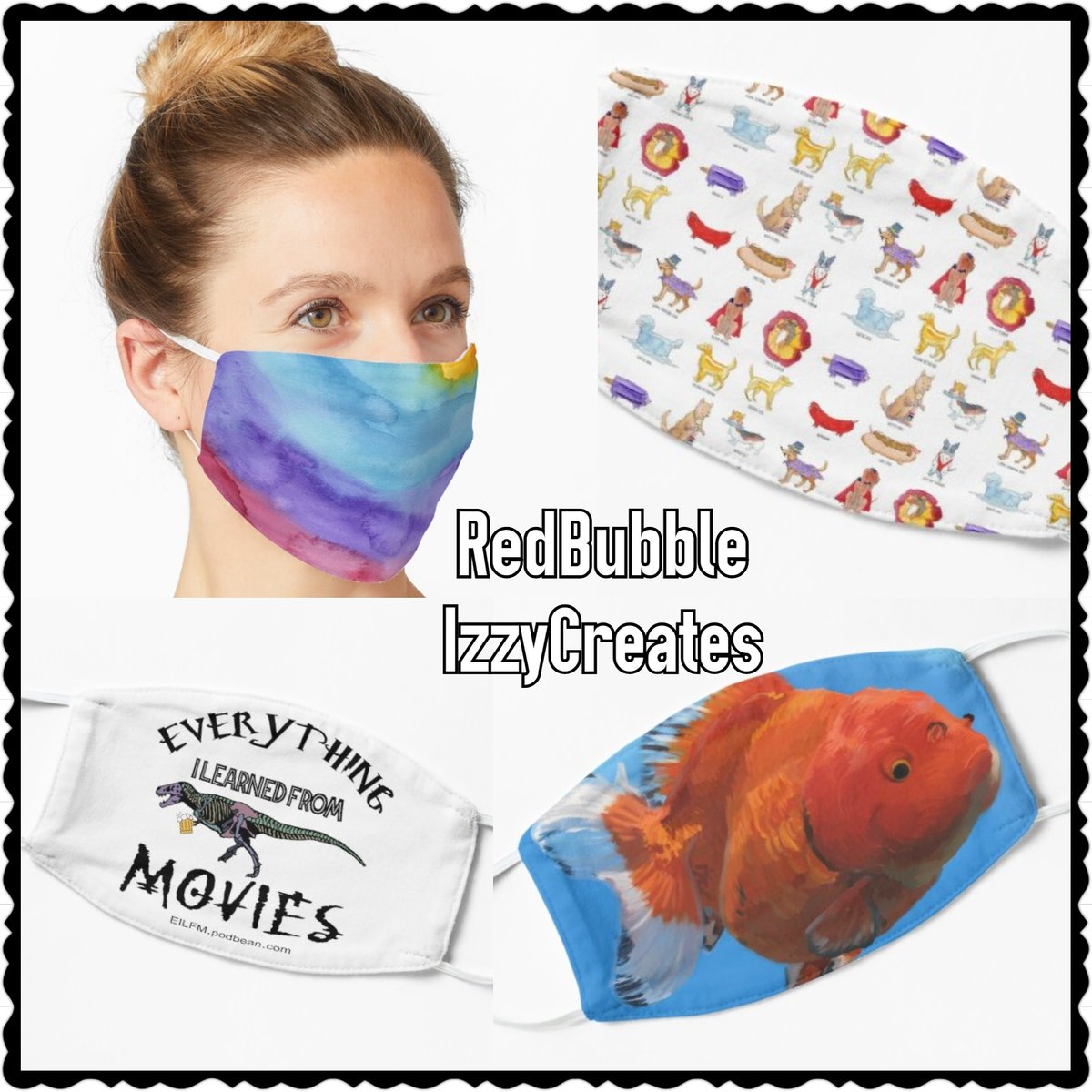 eilfmovies's tweet photo. You can get these or dozens of other incredible masks from RedBubble with the fantastic art of @untidyvenus for surprisingly cheap!!! Get 4 or more and they're $10 each!!! Check it out at RedBubble IzzyCreates!!!
#masks #untidyvenus #izzycreates #monsterswholovekittens https://t.co/7OEgk9UsZP