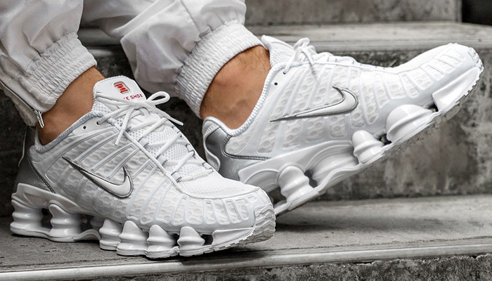 Kicks Deals on Twitter: "The white/metallic silver Nike Shox TL retro is up  for grabs for OVER 50% OFF retail at $77 + ship. BUY HERE -&gt;  https://t.co/1VkKwhSeWp (promotion - use code