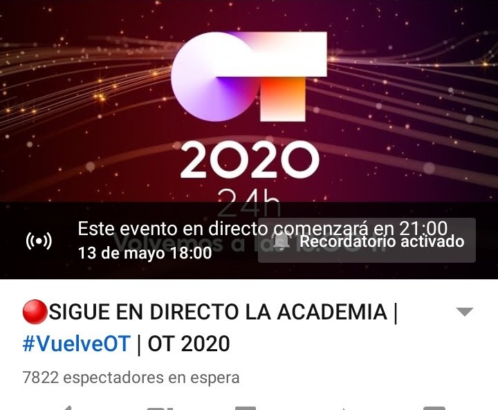 Evantha2's tweet photo. A solo 20 minutos para que #VuelveOT
Hay muchas ganas, 7800 personas esperando en el directo.
¿Quién entrará primero? https://t.co/GzuXFrYylb