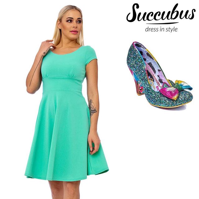 Succubusnl's tweet photo. For the minty-fresh colour alone we need Tiffany! She's ready for you https://t.co/gzfWAcBjdq in size XS-2XL

#mintyfresh #vintagedress #vintagefashion #succubusnl #succubusww #60sdress #irregularchoice #50sshoes #funflirty https://t.co/R41MpxY9Ha