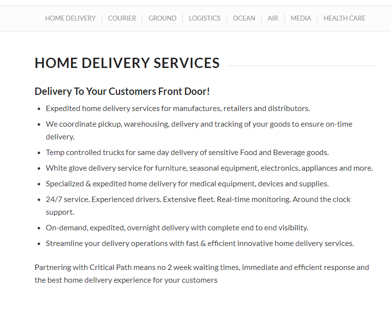 CriticalPathLtd's tweet image. We have added a Home Delivery Service to our website!

Read more about our extended services:
criticalpath.ca/shipping-servi…

#Mississauga #Toronto #Courier #Couriers #Shipping #Logistics #SupplyChain #Aviation #Warehousing #Transportation #Transport #ColdChain #TempControl #3PL #4PL