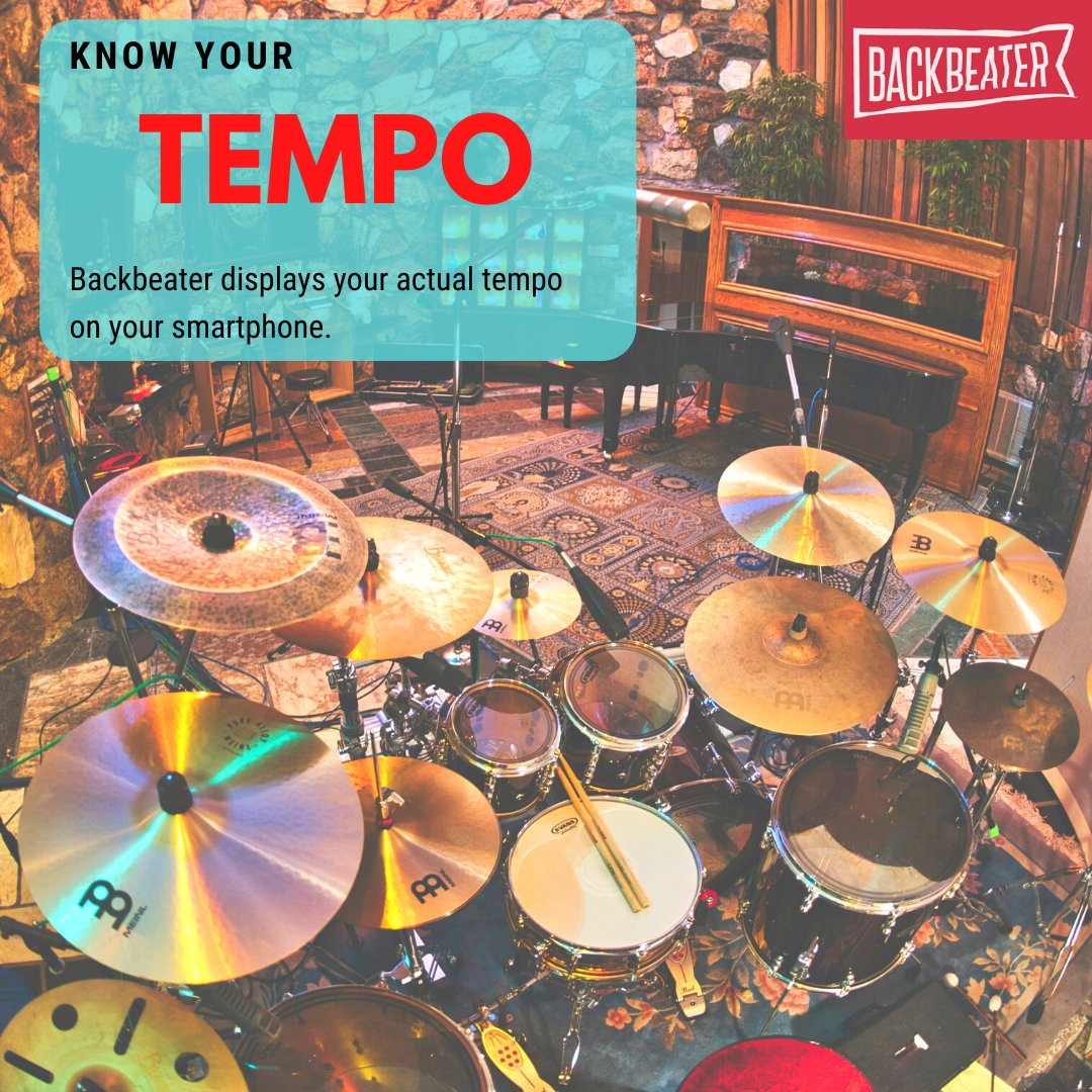 Backbeatr's tweet photo. Some rooms just have a lot of "noise." Keep your focus with your tempo displayed on your smartphone. Backbeater includes a FREE app - available at Amazon or https://t.co/8NksnZ21Zn. Only $39. #knowyourtempo #bandlife #followthedrummer #drumlessons #drumming #drumset #drumsolo https://t.co/gZStkClKEI