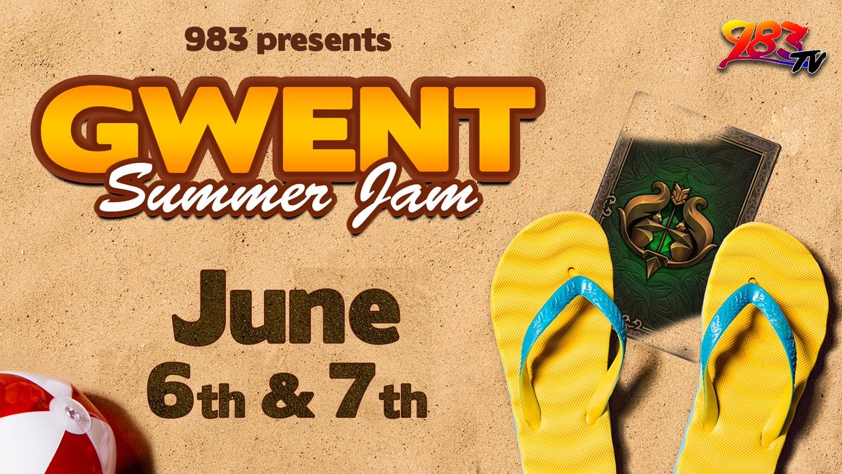 983media's tweet photo. The events keep on rolling! We are please to announce our first summer event in June - @PlayGwent Summer Jam🌞

Join us June 6th and 7th and start your summer off with Gwenty goodness. Who will be the king of the beach?

Registration is OPEN: https://t.co/jg8idnKPuU https://t.co/nmV8NFRAmu