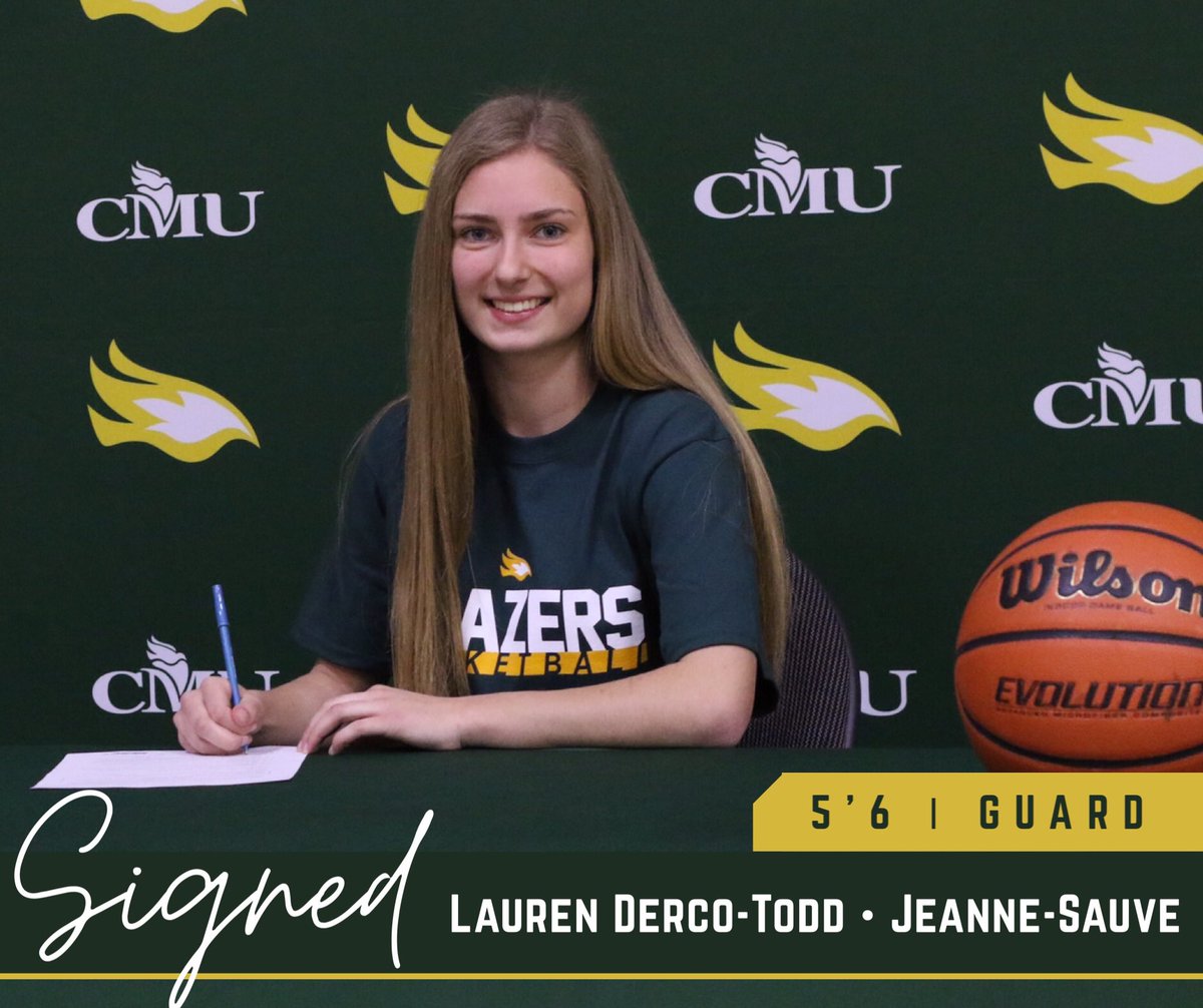 BlazersCMU's tweet photo. 🏀 WBB | 🚨 RECRUIT ALERT! 🚨Welcome Lauren Derco-Todd of @cjsLRSD The 5’6 guard brings distribution and scoring to CMU’s 2020-21 @NIACathletics and @MCACathletics roster. https://t.co/kbKC6Q5NyQ https://t.co/PwlcMbnsWP