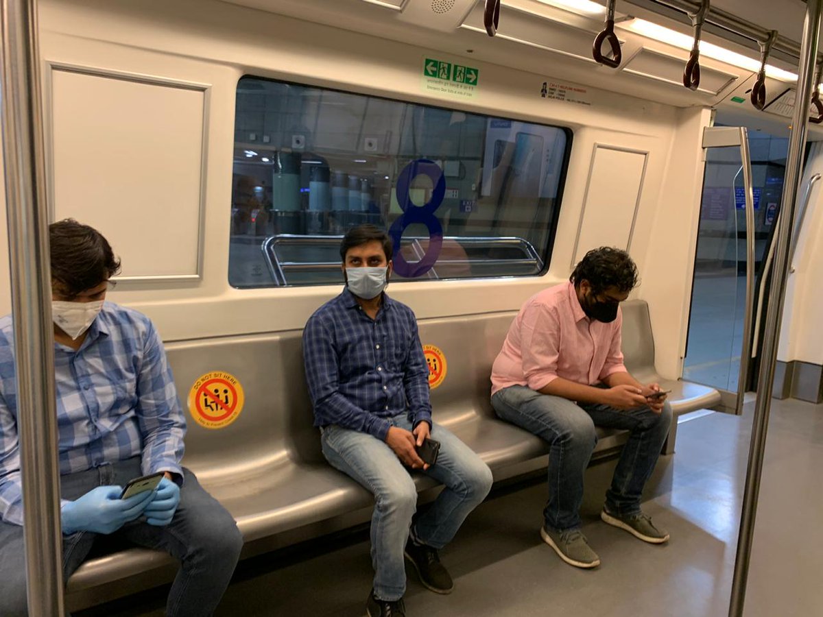 OfficialDMRC's tweet photo. DMRC is working out a detailed cleaning &amp; maintenance procedure in view of the pandemic. The exercise will be extremely exhaustive as it involves 264 stations over 2200 coaches and over 1100 escalators and 1000 lifts. Protocol for social distancing etc. are also being worked on. https://t.co/Yky1raKR4P