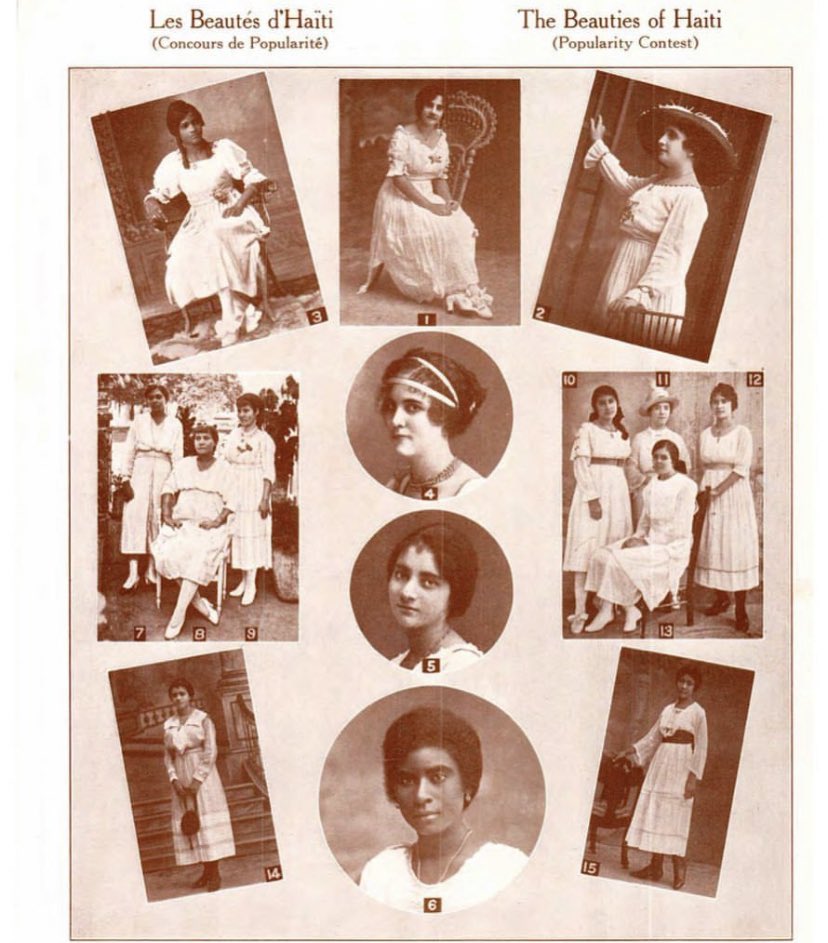 5/13: Did you prior to Miss Haiti  pageants, beauty/popularity contests were held in the early 1910s?Les Beautés d’Haiti (The Beauties of Haiti), held in Port au Prince. Below are photos of an entry ballot asking for the ladies prefixes (Miss or Mrs) & their photo submissions