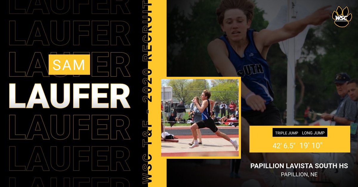 WSCXCTF's tweet photo. Help us welcome to Bouncetown and our track &amp; field team @sam_laufer https://t.co/fW529m6j1U