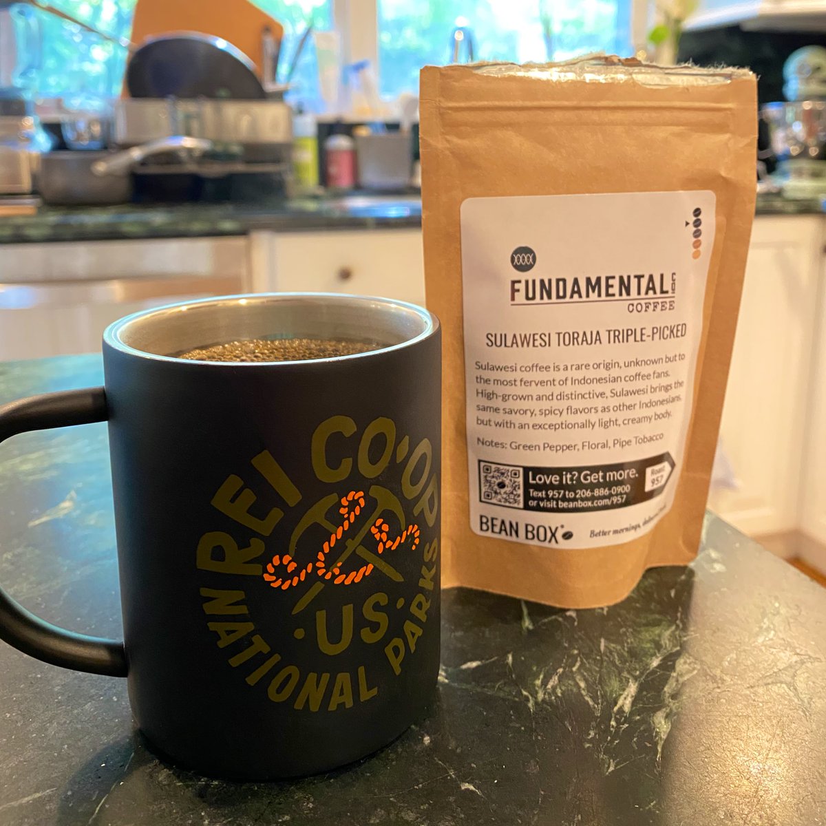 Fundamental Coffee Co. Sulawesi Toraja Triple-PickedTwo mornings in a row with a Sulawesi brew, what a treat! Digging this one a bit more, as it’s got some spice to balance the sweetness. Definitely recommend finding beans from this region, it’s delightful.