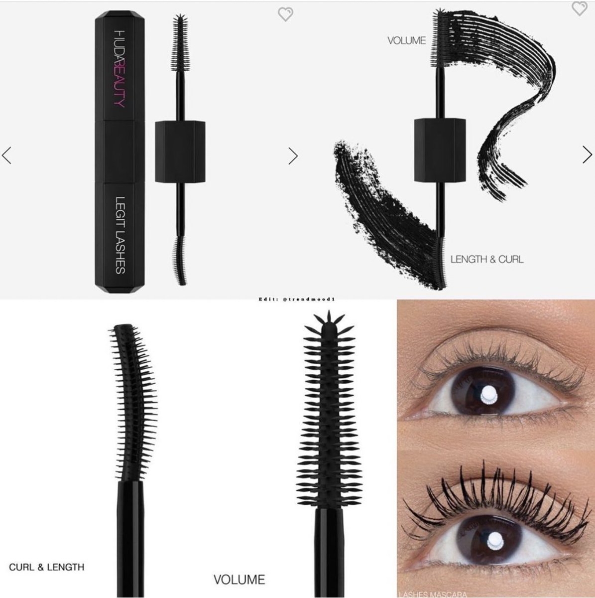 Trendmood's tweet photo. #REVEALED๐จNEW! #MASCARA is about to drop! 2 in 1 ๐ ๐ค #LegitLashes Double-Ended Mascara by @hudabeauty 2 brushes, 2 formulas. A long-lasting, matte black, dual-ended mascara that delivers major volume, dramatic curl and length $27 Online โก๏ธ MAY 20TH https://t.co/v7rWFTi4LI