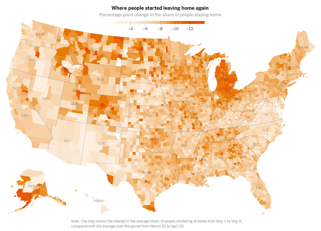VividMaps's tweet photo. As Coronavirus Restrictions Lift, Millions in the U.S. Are Leaving Home Again

https://t.co/lxZOssWRB2

#us #coronavirus #maps #usa #unitedstates https://t.co/KNAxPEuhIo