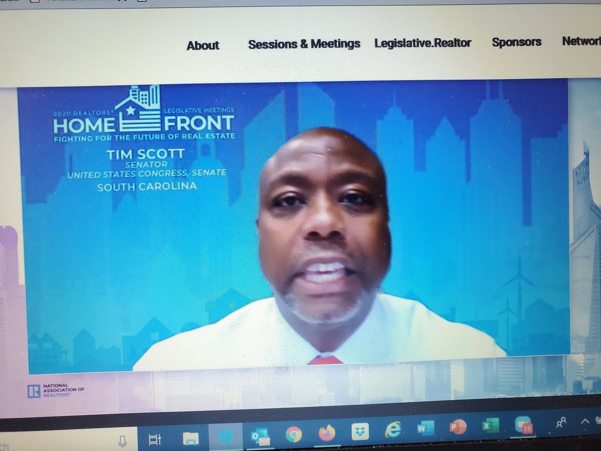 leslietcantu's tweet photo. @SenatorTimScott: Homeownership is the pillar of the American dream &amp;  fastest way to close the wealth gap. It's a goal that Americans work toward everyday to achieve. #NARLegislative https://t.co/fdKduY47gk