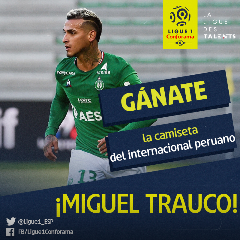 Ligue1_ESP's tweet photo. 🚨 ¡LA DE TRAUCO SE VA DE REGALO! 🚨

🌀 Dale RT
🤝 Sigue @Ligue1_ESP 
🏷️ Etiqueta a un fan de @mtrauco17

¡Y participa para ganarte la 👕 del @ASSEofficiel del ídolo 🇵🇪! https://t.co/4AyuDoQVZV