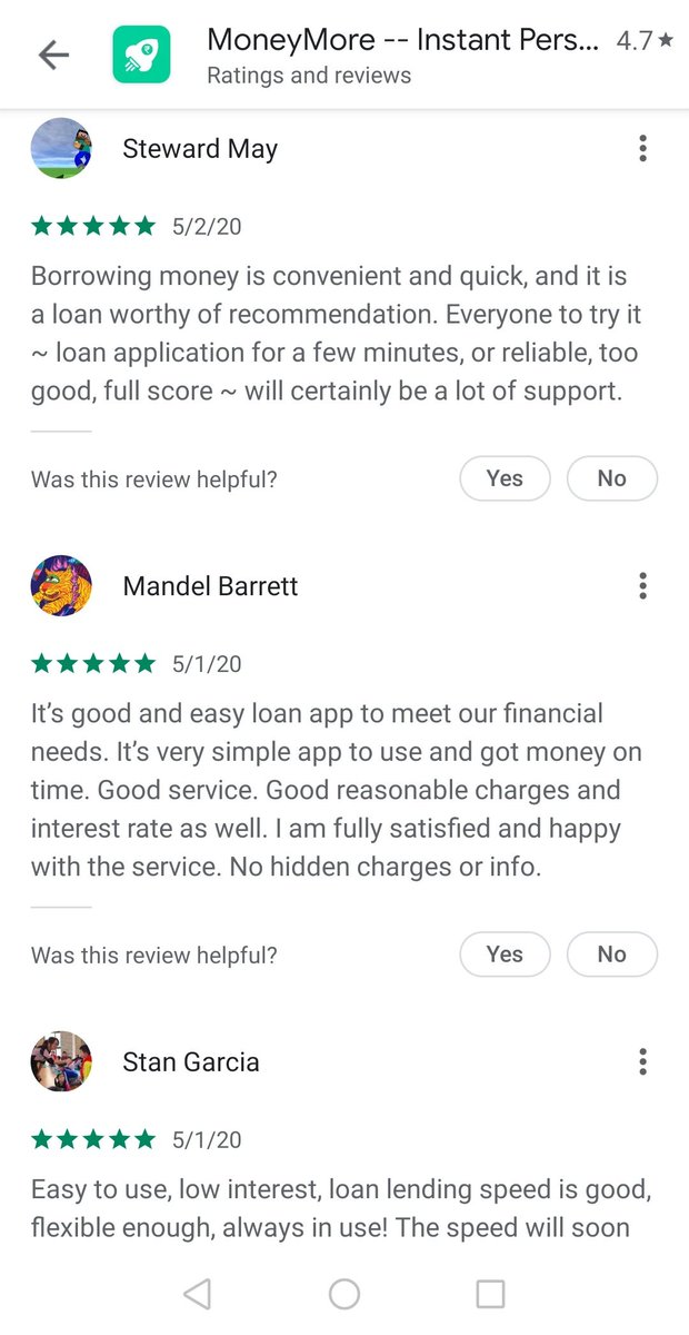 harendra968's tweet photo. @ku17990639 Attention please,
Loan application are getting paid reviews. Here is the ss of reviews for MoneyMore, InstaRupee, Gotocash, Timely cash app. Pay your attention 5* reviewer name... Check there are more https://t.co/YXA46M6RVe