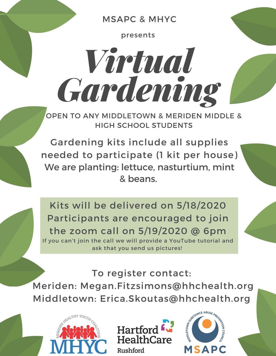 RushfordPrevent's tweet photo. We still have room in our virtual gardening program happening next week! All supplies needed will be delivered to you on Monday. https://t.co/JH3i6lYaxW