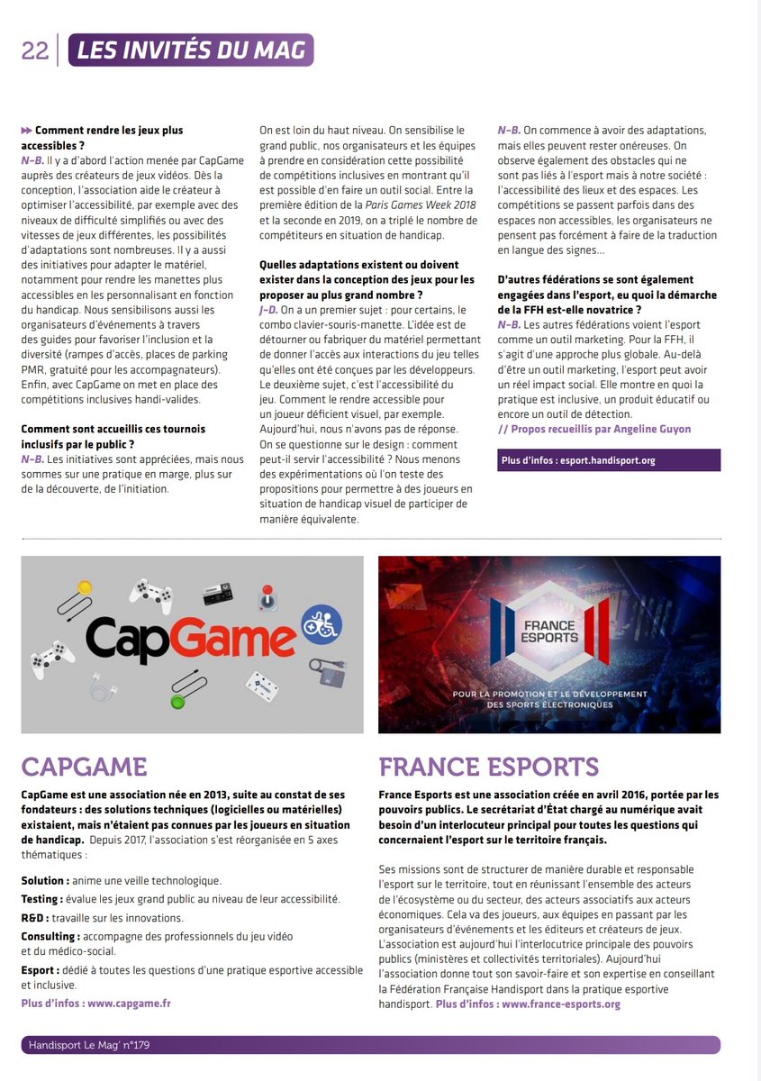 NicoBesombes's tweet photo. La @FFHandisport développe ses premières initiatives autour de l'esport accompagnée par @Capgame_France !
Cette action s'inscrit pleinement dans la stratégie nationale interministérielle "Esport 2020-2025" portée par @Sports_gouv, @handicap_gouv et @Economie_Gouv ! https://t.co/CnKAaxwsMG