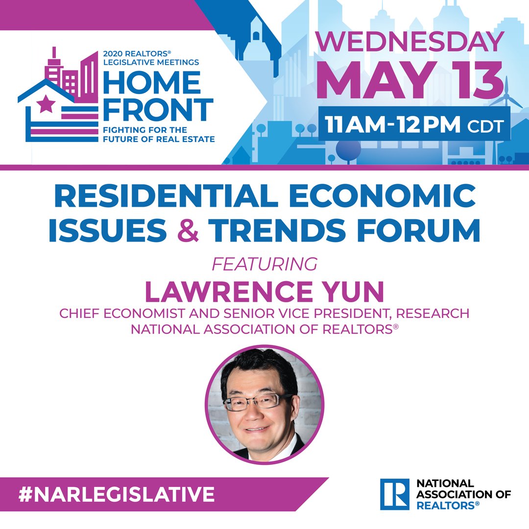 Lawrence Yun, NAR's Chief Economist is answering your residential real estate questions now. Hear Lawrence talk about market turbulence from COVID-19, where the economy is heading in 2020, &amp; what this means for the residential real estate. #NARLegislative ow.ly/REdZ50zF9Rf