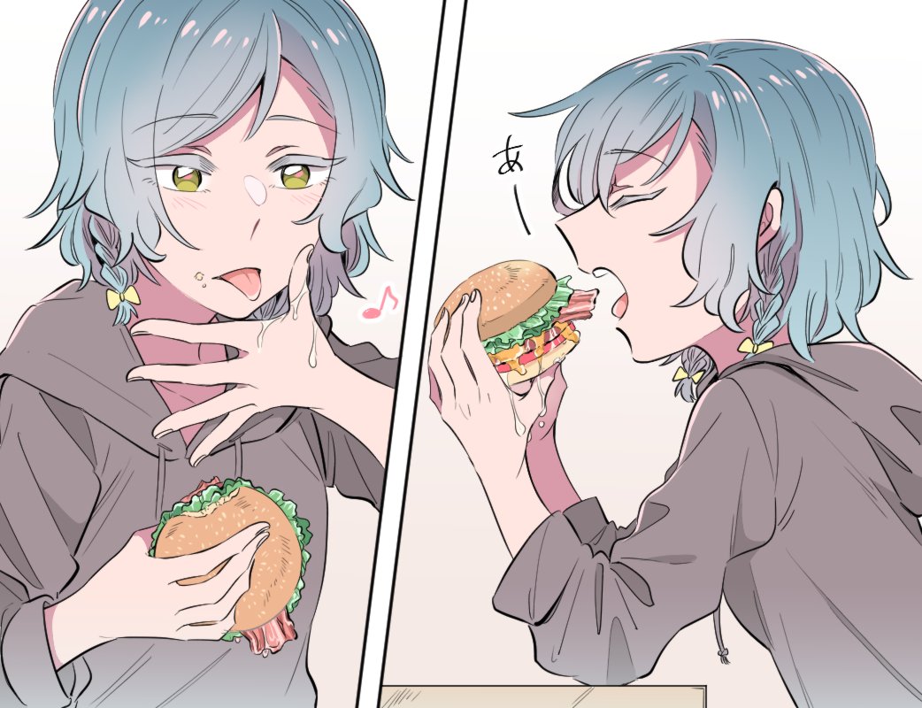 一緒にハンバーガーショップ🍟🍔🐣(さよひな) 