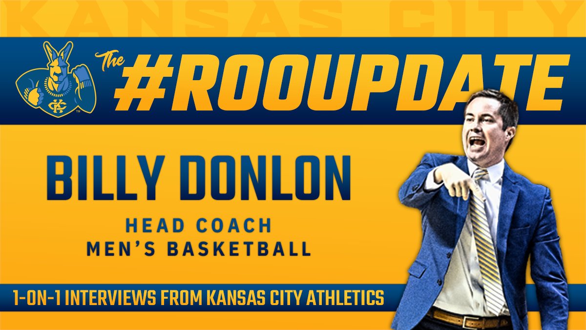 KCRoosAthletics's tweet photo. It's time for the #ROOUPDATE with Head Coach @KCRoosMBB @CoachDonlon! Watch on the Roo Sports Network now: https://t.co/LptyNMKq7X
#ROOUP | #KCRoos | #KCommitted https://t.co/1nV3yIVjuD