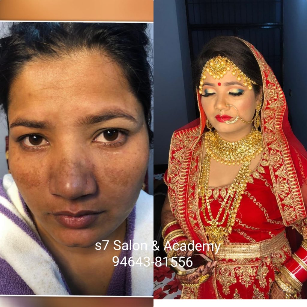 Bridal makeup done by S7 team. How's it... Drop a ♥ if you liked it. 

Call 9464381556 for bookings and queries  

#s7salon&Academy #maccosmeticsindia #inglot #punjabibridal #makeuptutorial #partymakeup #naturalhairstyles #naturalmakeup