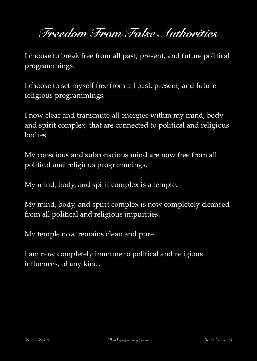 BritanniaFirma's tweet image. Unit 22: Freedom From False Authorities 
#MindReprogramming
#BritanniaFirma