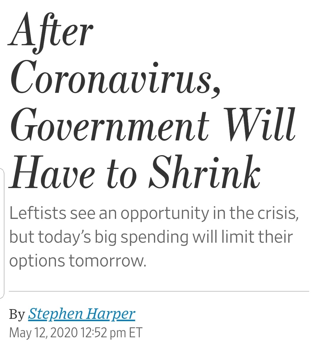CamFenton's tweet photo. When I wrote a piece about how the dominant political alignment would try to hold power with austerity cloaked as a "return to normal" I didn't expect @stephenharper to prove my point so clearly...
Read my piece here: https://t.co/dVXfTMgc1N
#JustRecover #NotGoingBack https://t.co/4WJhhKWjQt