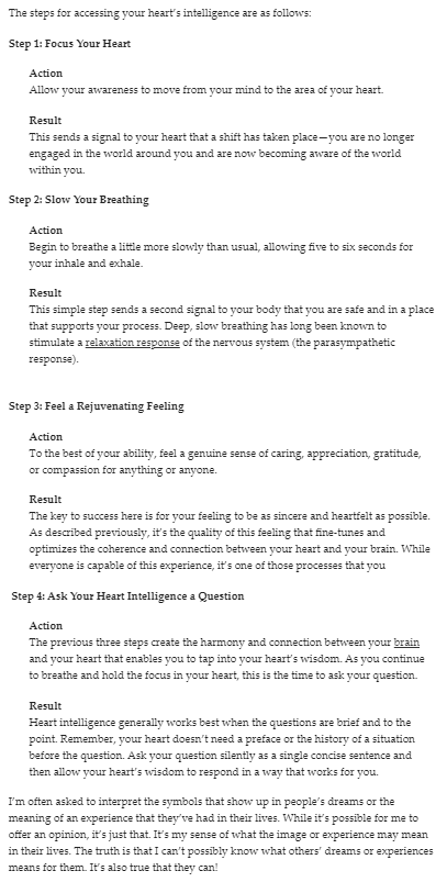 moment2reasure's tweet image. Accessing Your #HeartIntelligence: How to Strengthen Your Intuitive Heart Brain Connection consciouslifestylemag.com/heart-brain-co… 

What’s important here is to listen to your body and to learn how it communicates with you. #wisdom #heart #heartbrainconnection  #heartbraincoherence
