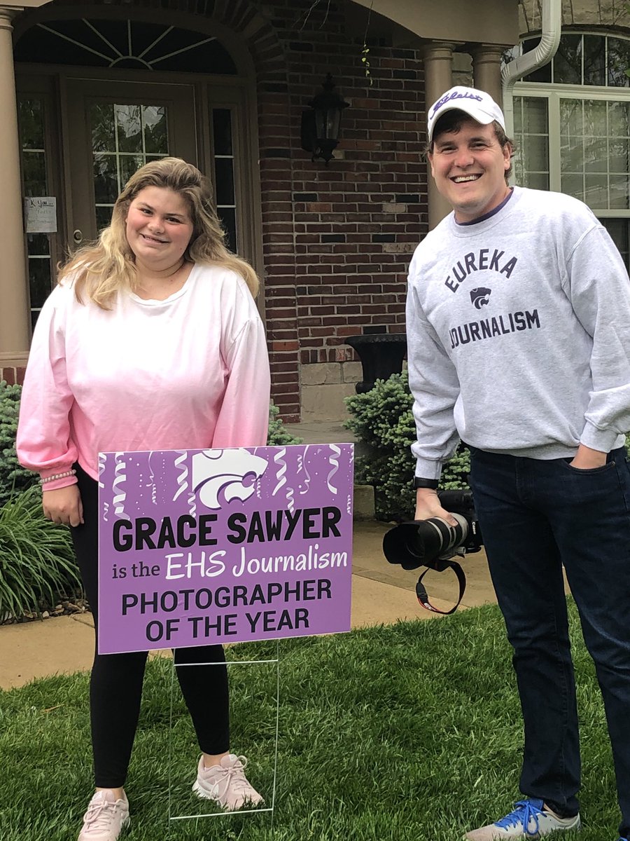 JLSKCSTL's tweet photo. Way to go Grace! EHS Journalism Photographer of the Year. https://t.co/HJWOu0GxUa