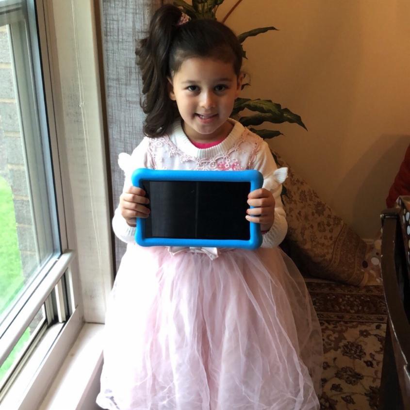 CFNCpreschool's tweet photo. Thanks to @amazon, @ClassDojo, and @BarbaraFavola, our students have their own tablets to continue their learning while they're staying safe at home! Thank you so much! https://t.co/zQPAPVWf1f