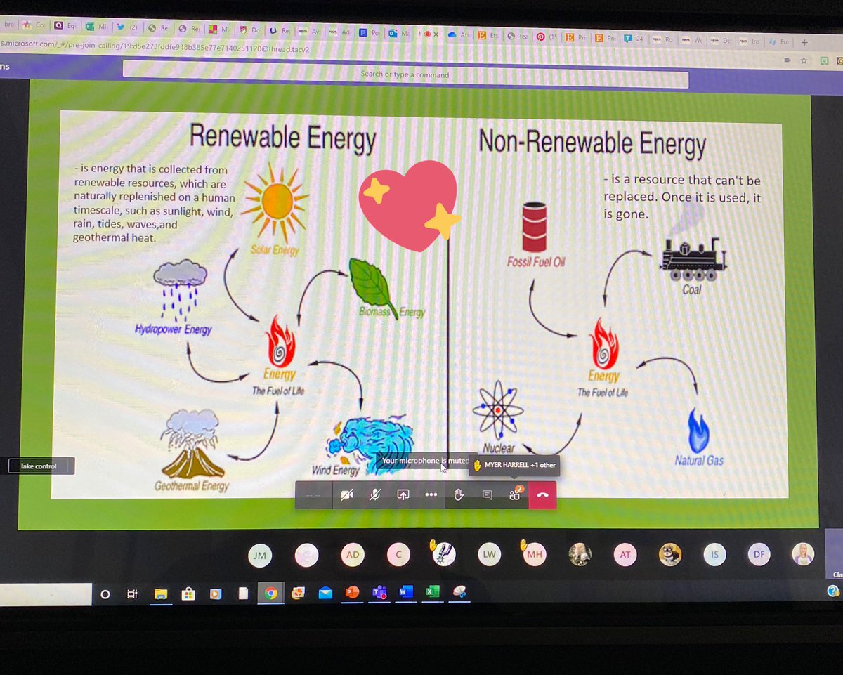 Nance8A's tweet image. Joining Mrs. Kaplan and Mrs. Tubb this morning for their Renewable and Nonrenewable Energy lesson... I enjoy getting to witness our teachers doing what they love to do even through distance learning❣️ ⚡️#BoltUp⚡️#stormstrong⚡️@RockyForkMS @tubbteam @kaplankrew