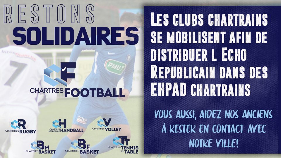 CChartresFoot's tweet photo. À partir de 15 euros de dons, vous serez automatiquement sélectionnés pour un tirage au sort pour gagner des cadeaux de chaque club !

Alors on compte sur vous et surtout prenez soin de vous !

  #TeamChartres #Solidarité #Chartres https://t.co/HHf6qzMTyn
