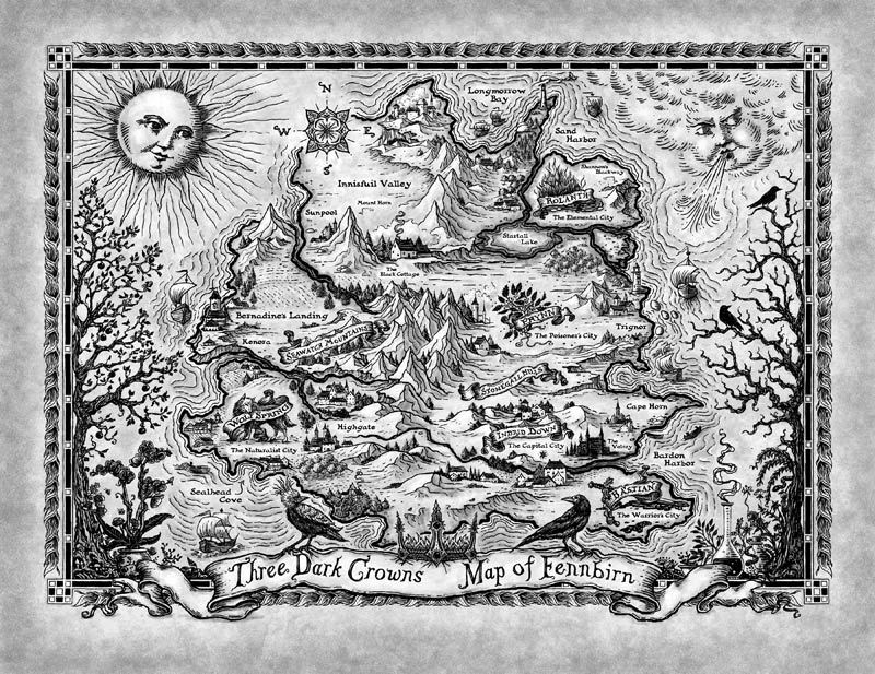 MarlinReads's tweet photo. My favourite bookish map is the map of Fennbirn from Three Dark Crowns by Kendare Blake. Love the details in it

#JourneyAThonIG @journeyathon https://t.co/4VbSL7Ce7N