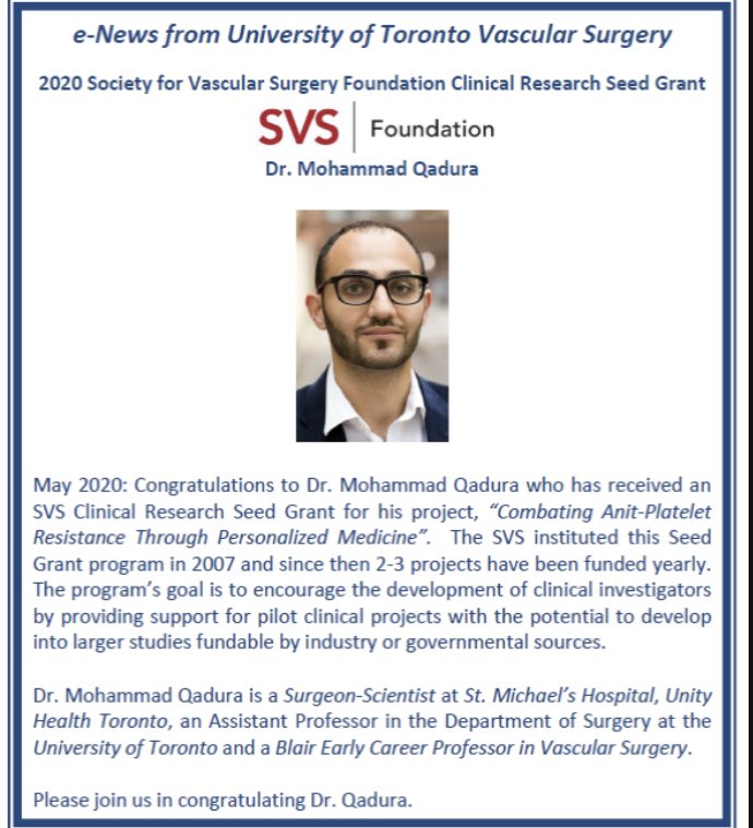 UofT Vascular Surgery tweet media
