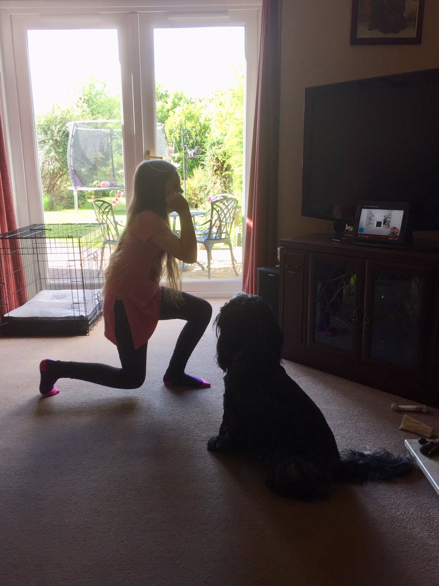 Sharonmoore01's tweet photo. @walmleyjssc @MrPearson2020 
Challenge 4 - Sammy does p.e. with Joe and trampolining daily plus weekly challenges from her dance school https://t.co/EvUGpW6Wie