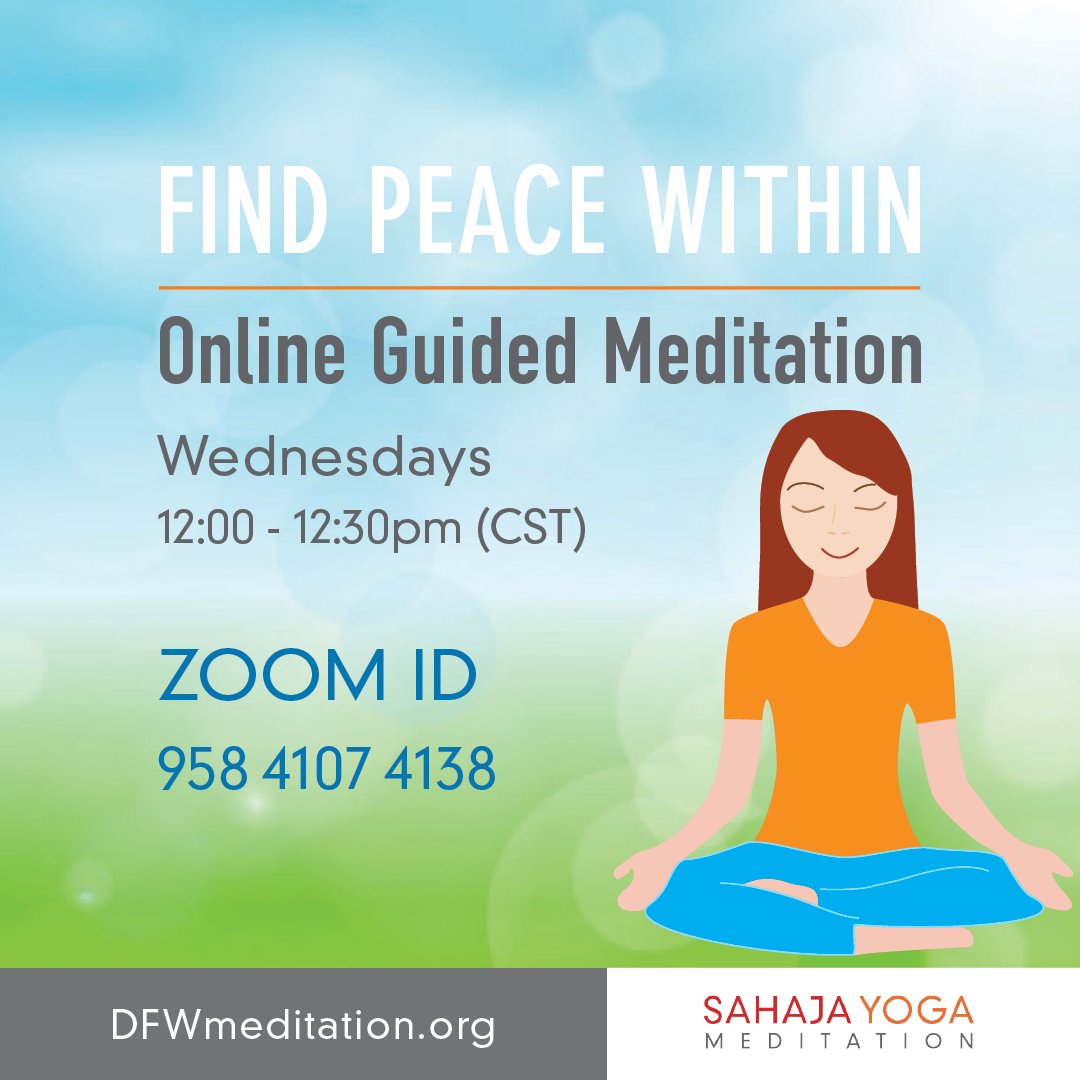 UNT_SL's tweet photo. Time to take a breath and relax - stop by for a 30 minute remote-meditation session today at 12pm! Click here for Zoom meeting info: https://t.co/W3rtIdlOYc https://t.co/8D5z02Yyq1