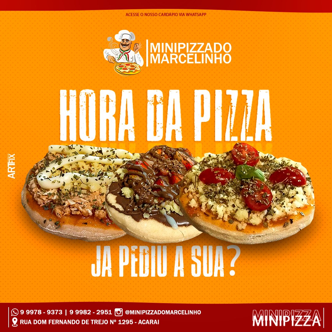 MarcelinhoMini's tweet photo. Salve fml, sigam o perfil oficial da Mini Pizza do Marcelinho e fiquem ligados nas muitas novidades que vem por aí! 🙏🏽🍕😋🤤 https://t.co/B2JojrDNW5