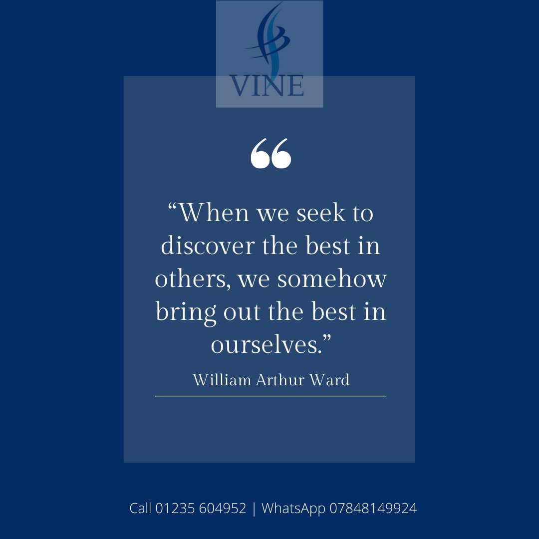 vinerecruit's tweet photo. When we seek to discover the best in others, we somehow bring out the best in ourselves.
We are in times where even a phone call to a friend will mean a lot. How are you encouraging others?

#WilliamArthurWard
#Carers
#VineRecruitment
#SupportWorkers
#Covid19 https://t.co/mWj4WH9hRJ