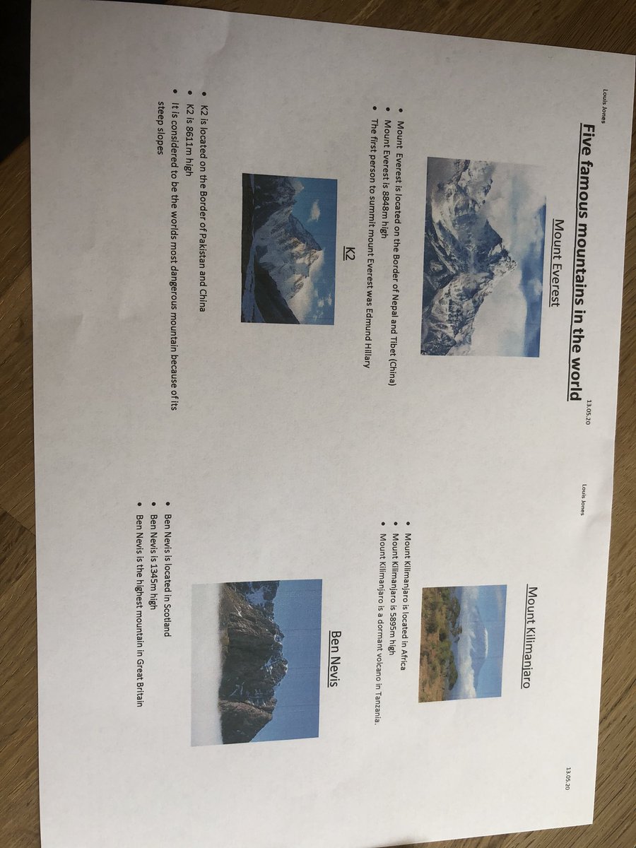 kelogsj's tweet photo. @BGrovePrimary Louis enjoyed researching mountains #BGP3 https://t.co/st6PdNYBLb